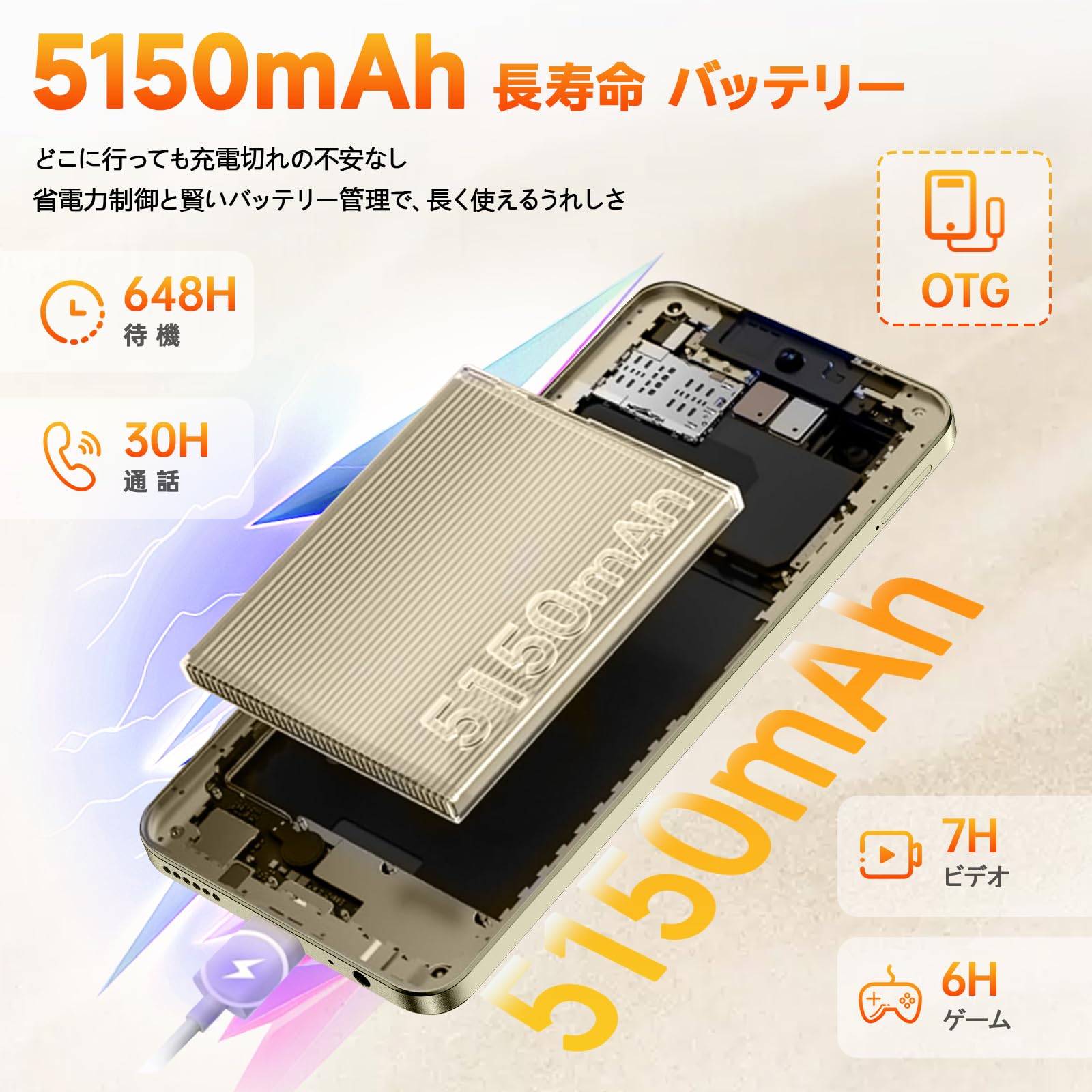 Amazon | OUKITEL C65 本体 スマホ SIMフリー 6.7インチ HD 大画面